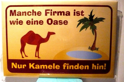 Magnetschild manche firma ist - magnetschild,