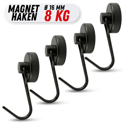 Neodym magnet haken 8kg - 4,